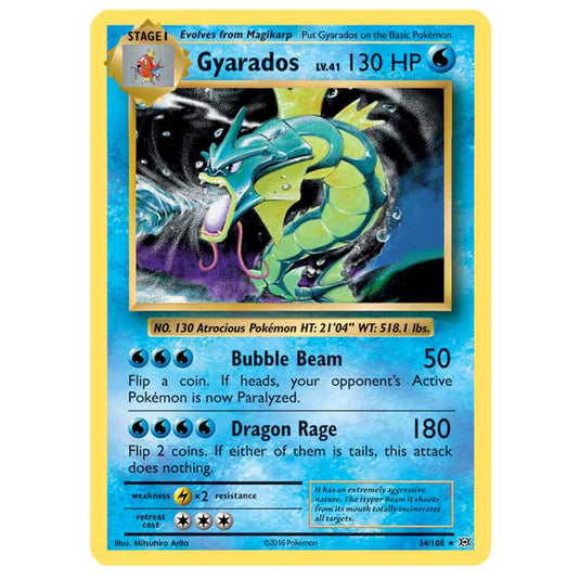 Pokemon - XY Evolutions - Gyarados - 34/108