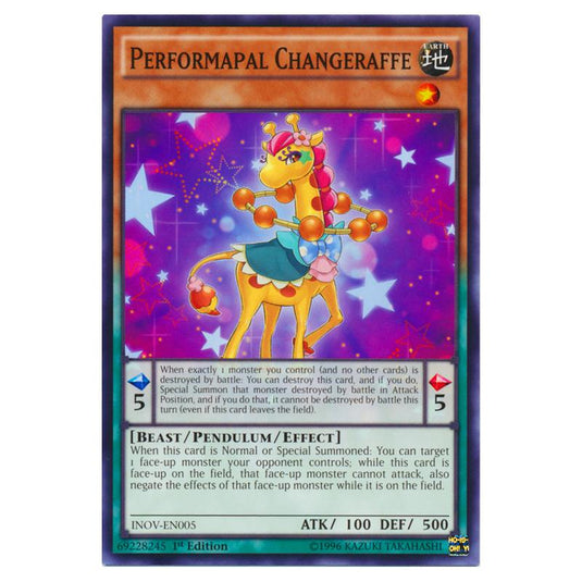 Yu-Gi-Oh! - Invasion - Vengeance - Performapal Changeraffe (Common) INOV-EN005