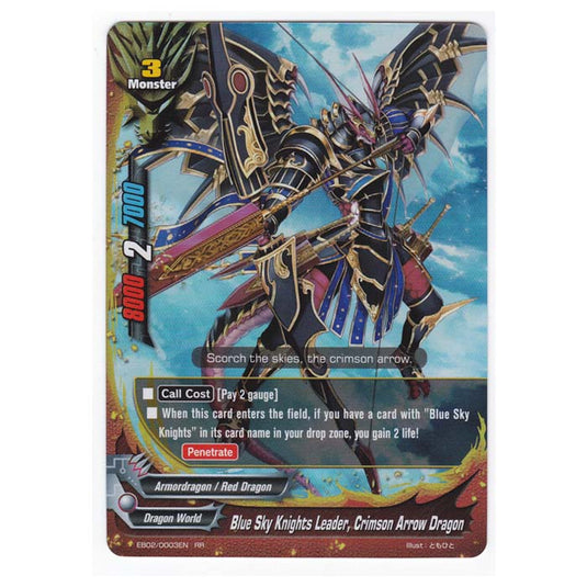 Future Card Buddyfight - Great Clash Dragon VS Danger - Blue Sky Knights Leader Crimson Arrow Dragon - 3/48