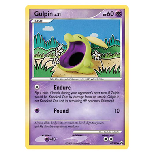 Pokemon - Platinum Arceus - Gulpin - 40/99