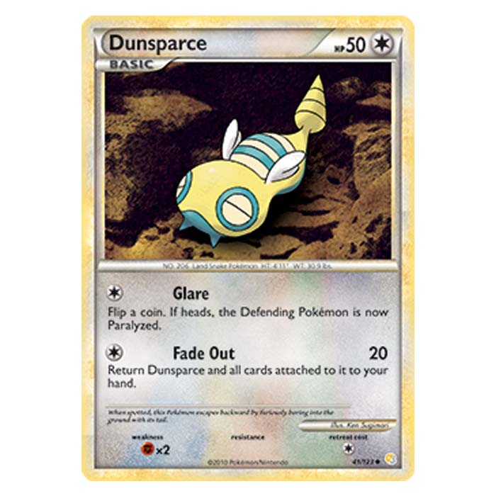 pokemon dunsparce card Larry's Dudunsparce ex 164 - Holofoil ME Ascended Heroes prevent all damage from and effects of attacks done to this Pokemon. Dunsparce AR - Japanese Pokemon