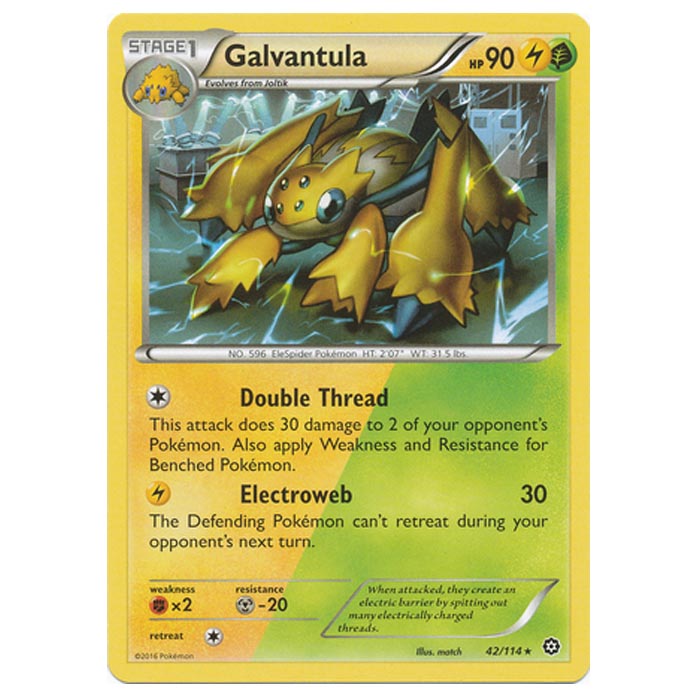 Pokemon - XY - Steam Siege - Galvantula - 42/114 Pokemon - XY - Steam Siege - Galvantula - 42/114