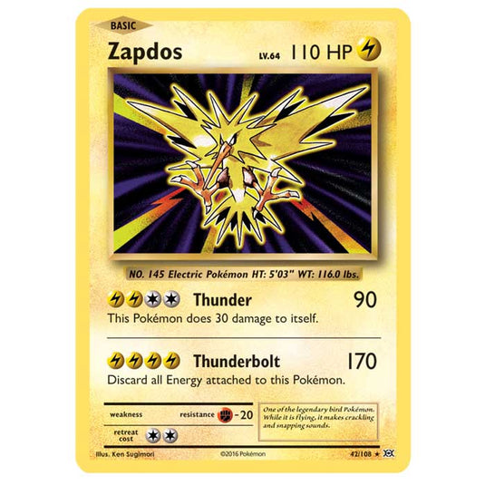 Pokemon - XY Evolutions - Zapdos - 42/108