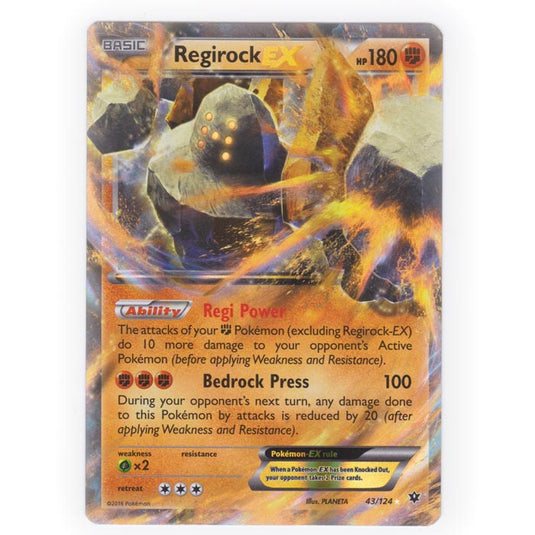 Pokemon - XY - Fates Collide - Regirock EX - 43/124
