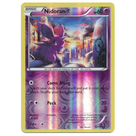 Pokemon - XY - Steam Siege - (Reverse Holo) Nidoran - 43/114