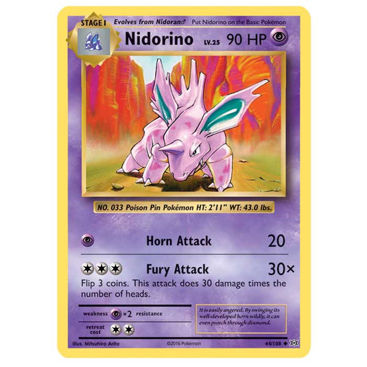 Pokemon - XY Evolutions - Nidorino - 44/108