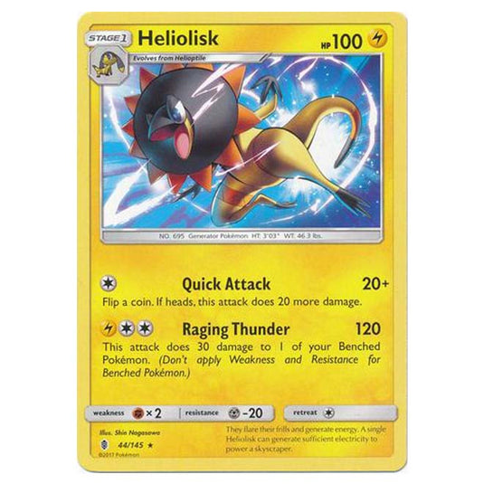 Pokemon - Sun & Moon - Guardians Rising - Heliolisk - 44/145