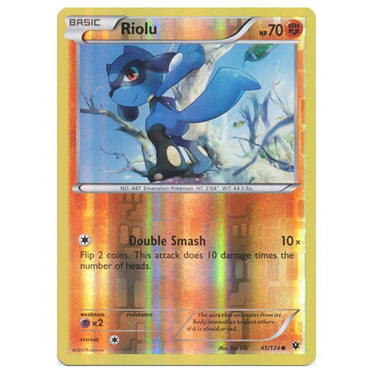 Pokemon - XY - Fates Collide (Reverse Holo) - Riolu - 45/124