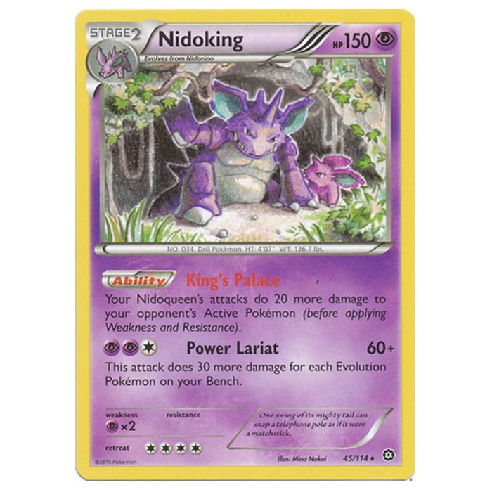Pokemon - XY - Steam Siege - Nidoking - 45/114 Pokemon - XY - Steam Siege - Nidoking - 45/114