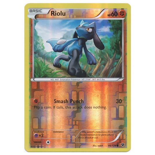 Pokemon - XY - Fates Collide (Reverse Holo) - Riolu - 46/124