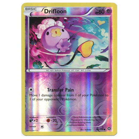 Pokemon - XY - Steam Siege - (Reverse Holo) Drifloon - 46/114