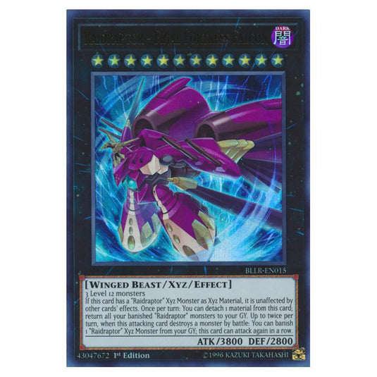 Yu-Gi-Oh! - Battles of Legend - Light's Revenge - Raidraptor - Final Fortress Falcon (Ultra Rare) BLLR-EN015