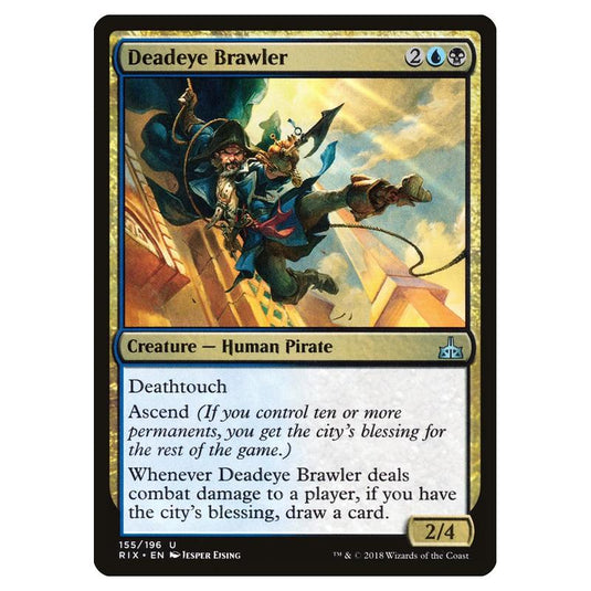 Magic The Gathering - Rivals Of Ixalan - Deadeye Brawler - 155/196 (Foil)