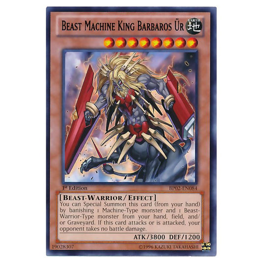 Yu-Gi-Oh! - Battle Pack 2 - War of the Giants - Beast Machine King Barbaros Ür (Rare) BP02-EN084