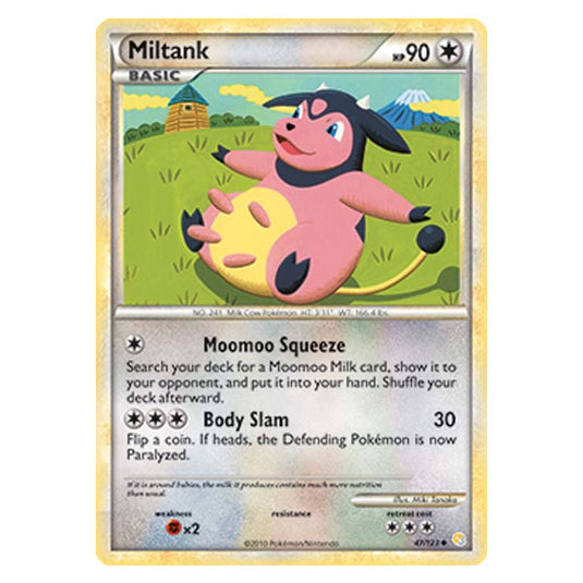 Pokemon - HGSS - Miltank - 47/123