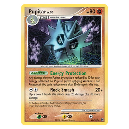Pokemon - Diamond And Pearl Stormfront - Pupitar - 47/100