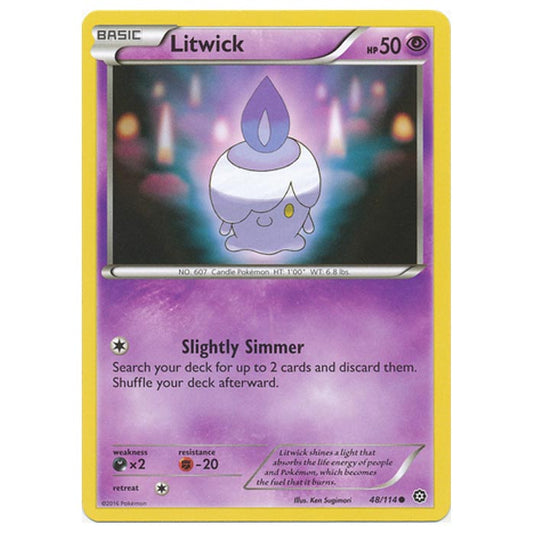 Pokemon - XY - Steam Siege - Litwick - 48/114