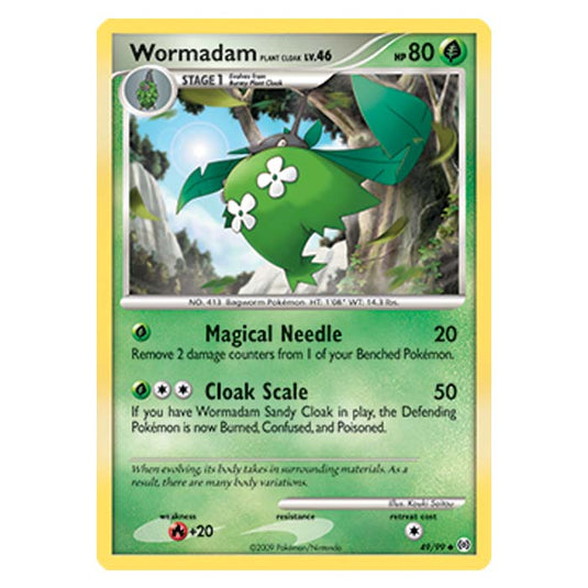 Pokemon - Platinum Arceus - Wormadam Plant Cloak - 49/99