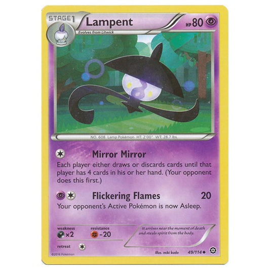 Pokemon - XY - Steam Siege - Lampent - 49/114