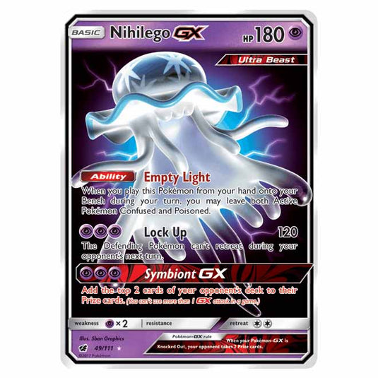 Pokemon - Sun & Moon - Crimson Invasion - Nihilego-GX - 49/111