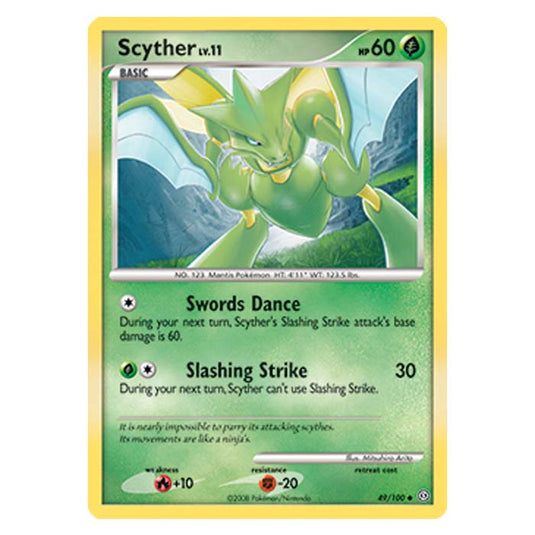 Pokemon - Diamond And Pearl Stormfront - Scyther - 49/100