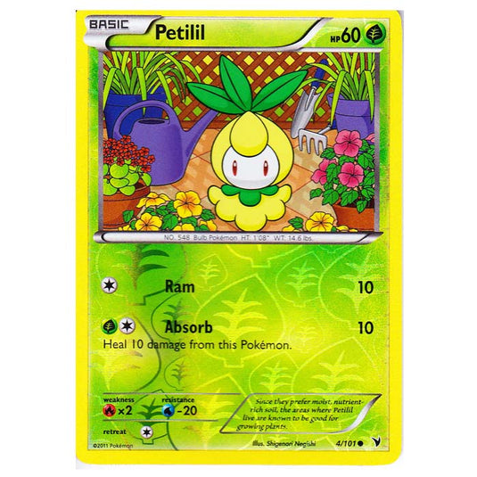 Pokemon - Black & White - Noble Victories - (Reverse Holo) - Petilil 4/101