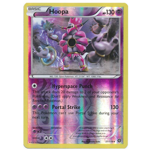Pokemon - XY - Steam Siege - (Reverse Holo) Hoopa - 51/114