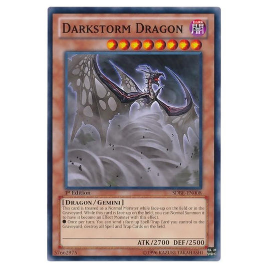 Yu-Gi-Oh! - Saga of Blue-Eyes White Dragon Structure Deck - Darkstorm Dragon (Common) SDBE-EN008