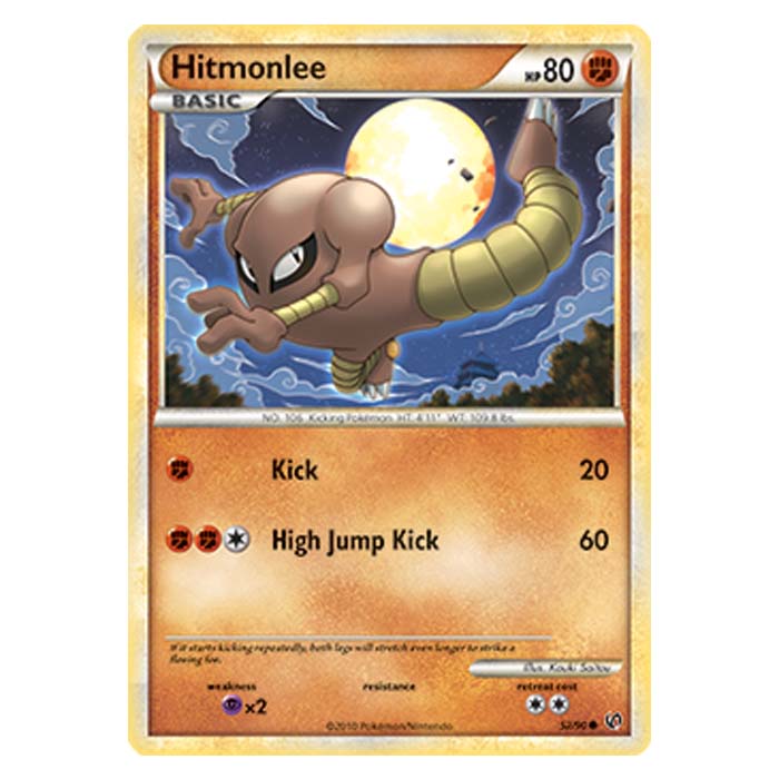 Pokemon - HGSS Undaunted - Hitmonlee - 52/90 Pokemon - HGSS Undaunted - Hitmonlee - 52/90