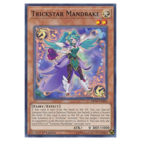 Yu-Gi-Oh! - 2019 Gold Sarcophagus Tin Mega Pack - Trickstar Mandrake (Common) MP19-EN005