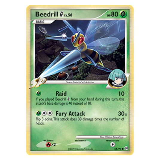 Pokemon - Platinum Arceus - Beedrill Pokemon G - 53/99