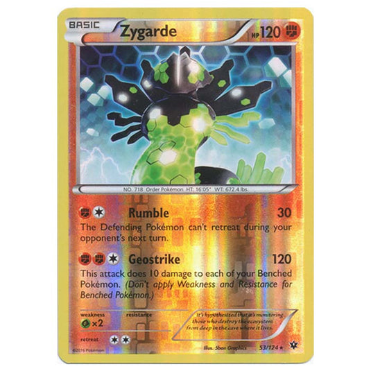 Pokemon - XY - Fates Collide (Reverse Holo) - Zygarde - 53/124
