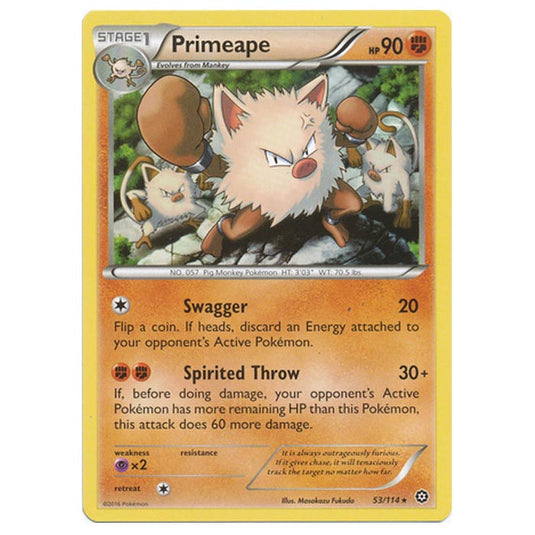 Pokemon - XY - Steam Siege - Primeape - 53/114