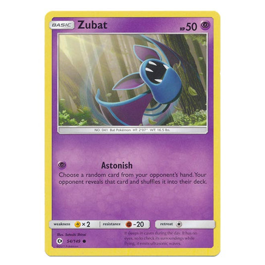 Pokemon - Sun & Moon - Base Set - Zubat - 54/149