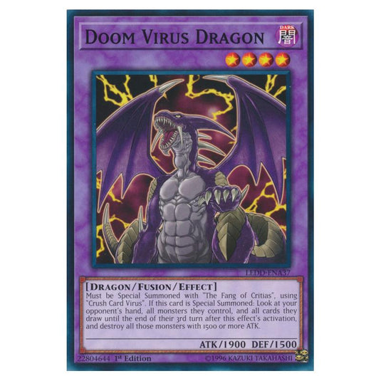 Yu-Gi-Oh! - Legendary Dragon Decks - Doom Virus Dragon (Common) LEDD-ENA37