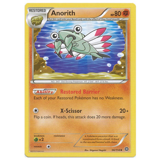 Pokemon - XY - Steam Siege - Anorith - 56/114