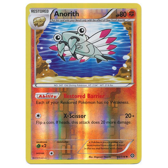 Pokemon - XY - Steam Siege - (Reverse Holo) Anorith - 56/114