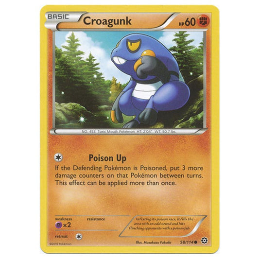 Pokemon - XY - Steam Siege - Croagunk - 58/114