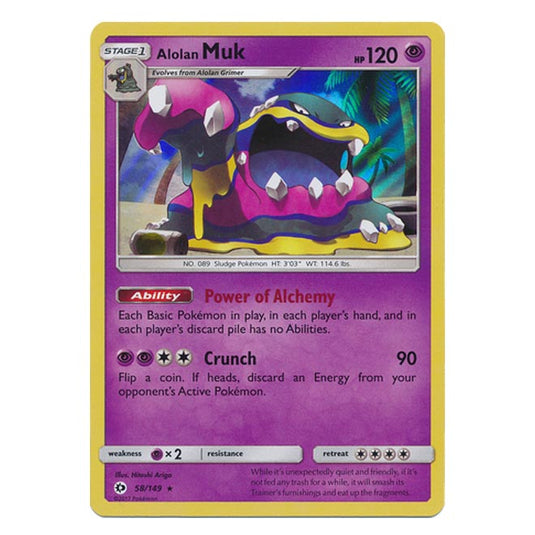 Pokemon - Sun & Moon - Base Set - Alolan Muk - 58/149