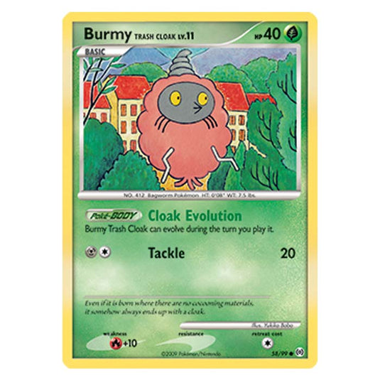 Pokemon - Platinum Arceus - Burmy Trash Cloak - 58/99