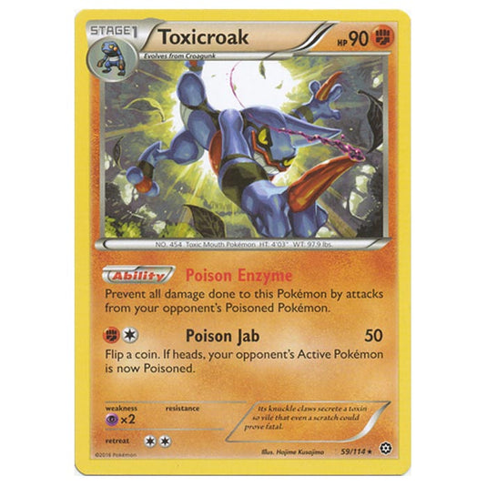 Pokemon - XY - Steam Siege - Toxicroak - 59/114