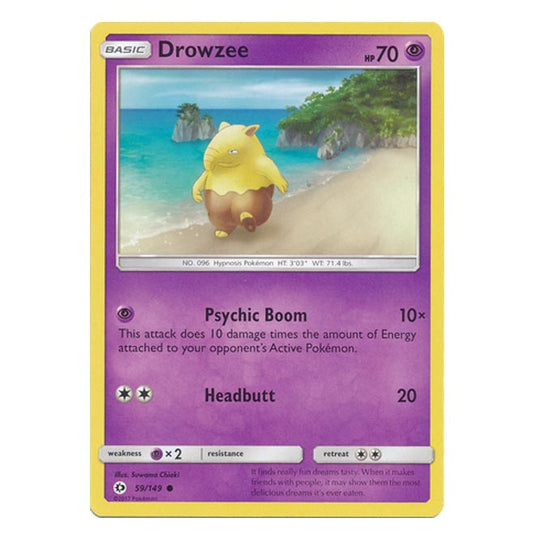 Pokemon - Sun & Moon - Base Set - Drowzee - 59/149