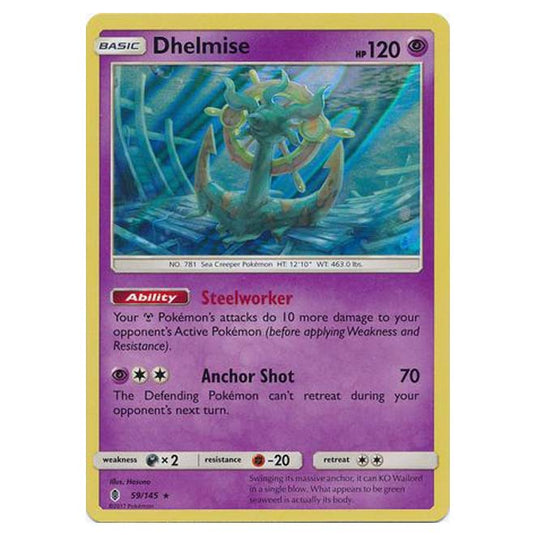 Pokemon - Sun & Moon - Guardians Rising - Dhelmise - 59/145