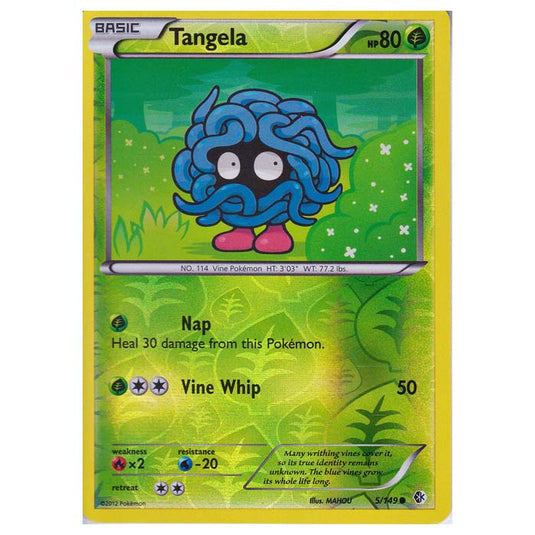 Pokemon - Black & White - Boundaries Crossed (Reverse Holo) - Tangela 5/149