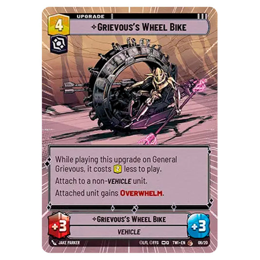 Star Wars Unlimited - Twilight of the Republic - Grievous's Wheel Bike (Hyperspace) - 06/20