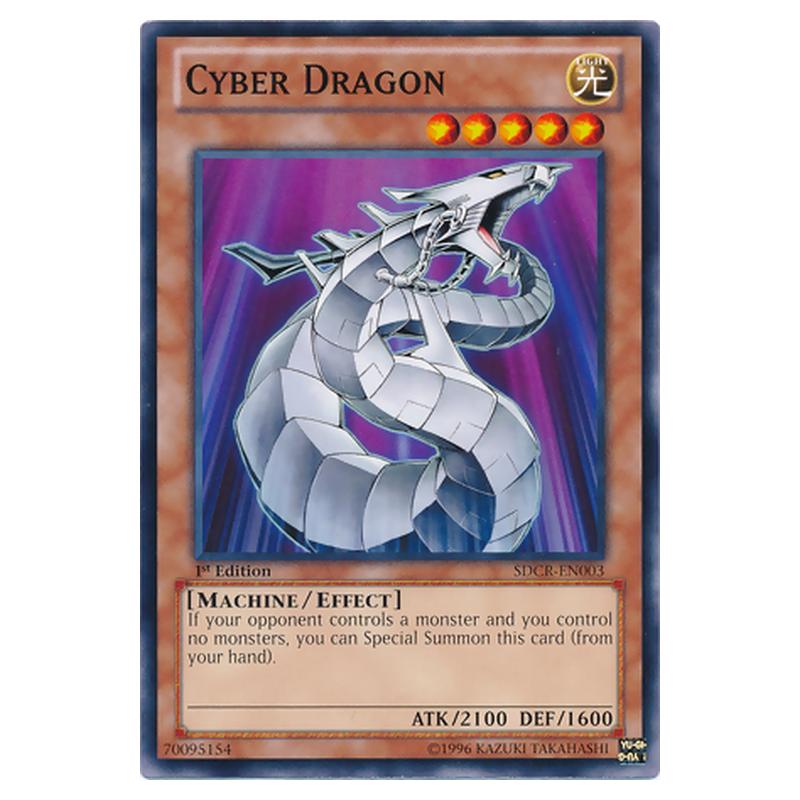 yugioh deck cyber dragon SDCR-EN002 Cyber Dragon Drei Super Rare UNL Edition Mint YuGiOh Card main image 0