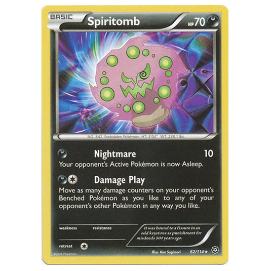 Pokemon - XY - Steam Siege - Spiritomb - 62/114