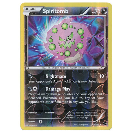 Pokemon - XY - Steam Siege - (Reverse Holo) Spiritomb - 62/114