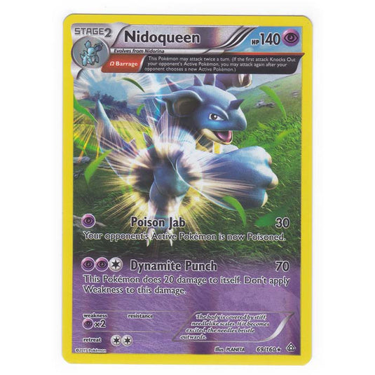 Pokemon - XY Primal Clash - (Reverse Holo) - Nidoqueen - 69/160