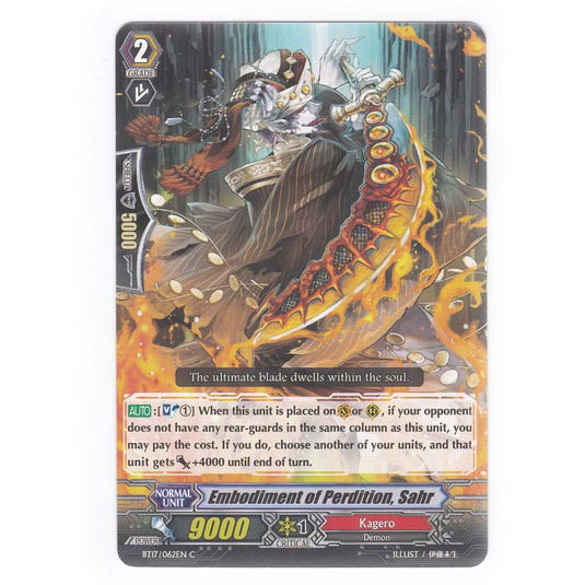 CFV - Blazing Perdition - Embodiment of Perdition Sahr - 62/144